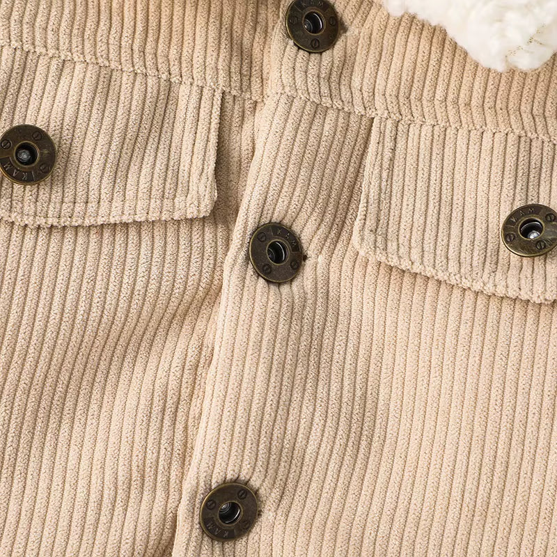Cozy Couture: Winter Cotton Jacket for Baby Boys Aged 0–3 Years